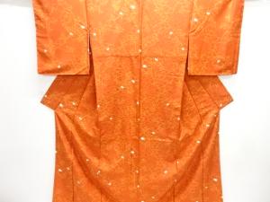 未使用品　花模様小紋着物